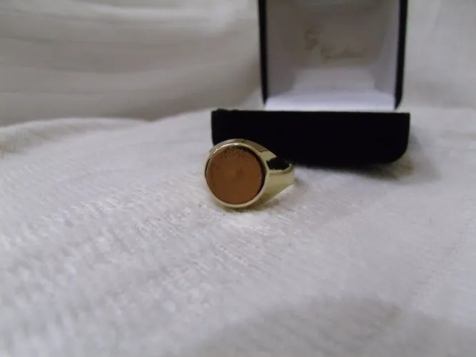Anel Liso Folheado Ouro 18k