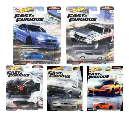 Hot Wheels Fast & Furious Fast Superstars - Coleção Completa