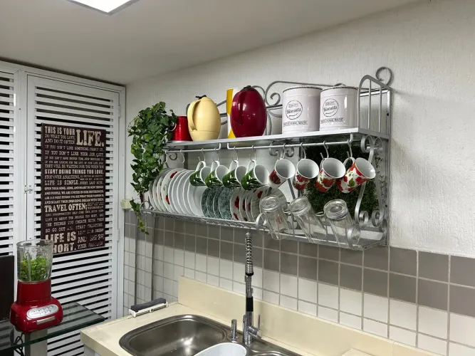 Rack de Cozinha para Louças e Talheres em Aço Inox
