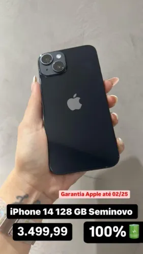Promoção - Iphone 14 128gb - Seminovo - Garantia Loja - Nota fiscal - Loja fisica