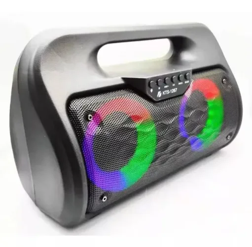 Caixa De Som Amplificada Wireless Speaker Kts 1267 Bluetooth Nova