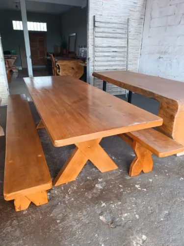 Mesas Artesanais Rusticas para o Natal