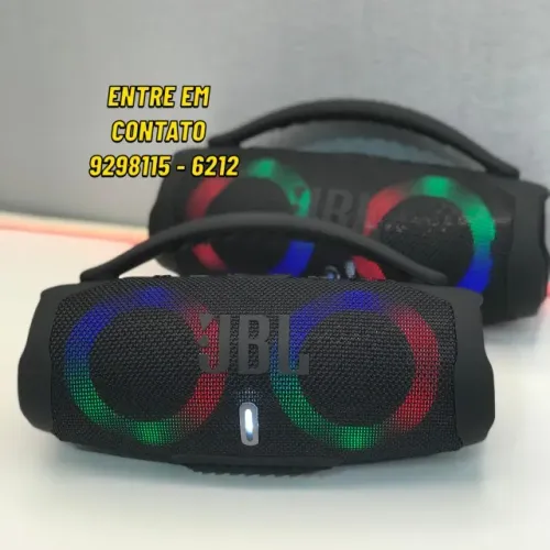 Caixa de som JBL Led recarregável Boombox - Entregamos 9h ás 23h