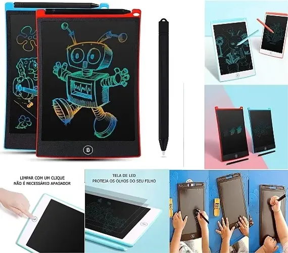 (entrega*) Divertido Tablet Infantil-Adulto-Idoso pra Desenho e Escrita! Passa-Tempo!
