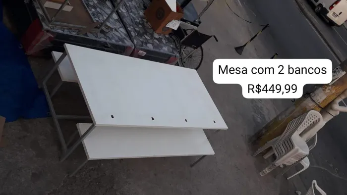 Mesa para restaurante ou Cantina - Brechokinho 