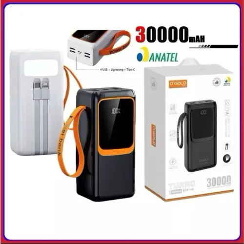 Carregador Portátil 30000 mAh Power Bank peining