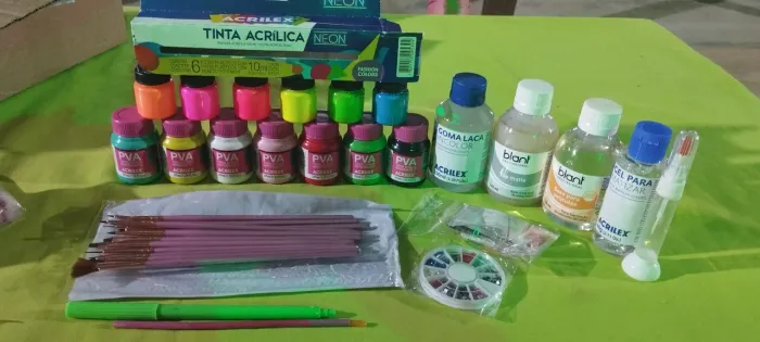 Kit Iniciante de Adesivos de Unha