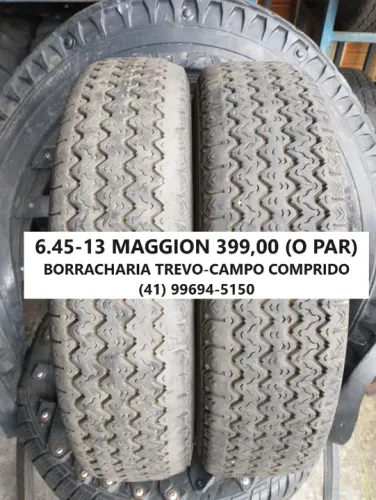 02 pneus 6.45/13 Maggion por 399,00