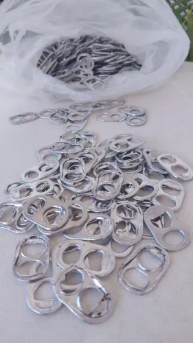 Argolas de aluminio,abridor de latas de cerveja R$20,00 kg