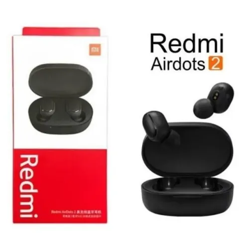 Fone ouvido Xiaomi Redmi Airdots 2 sem Fio Bluetooth 5.0 Gamer 