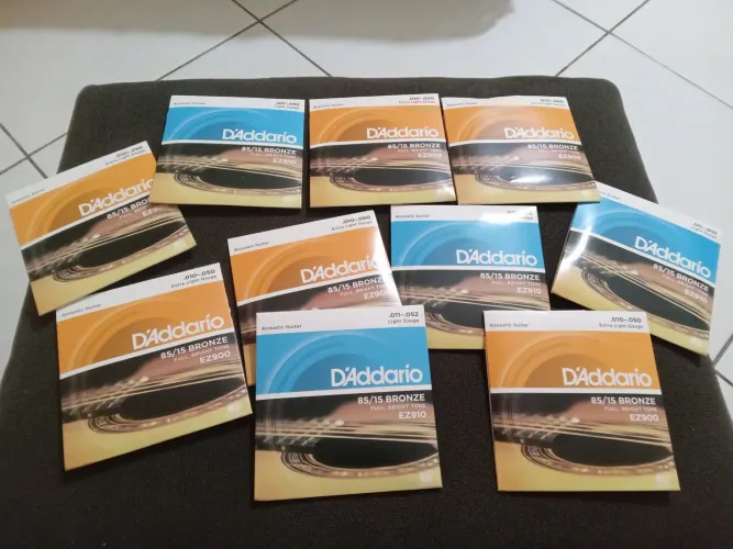 CORDAS DE VIOLÃO AÇO DADARIO 0.10, 0.11 e 0.12