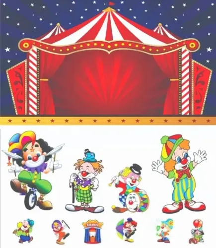 Kit Festa Circo - Decoração e Brinquedos