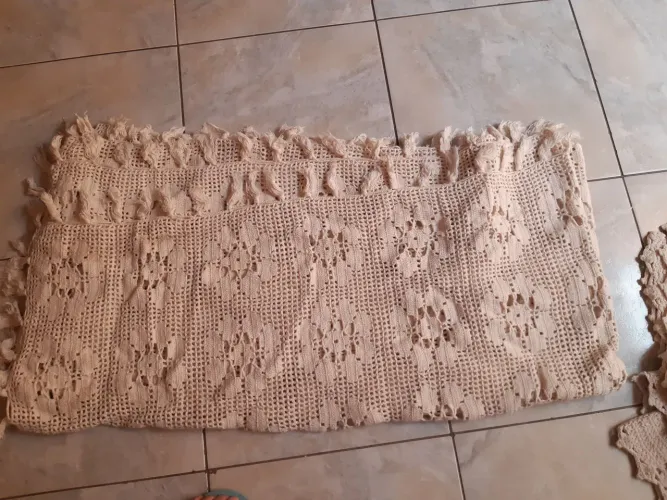Colcha de casal de crochê 