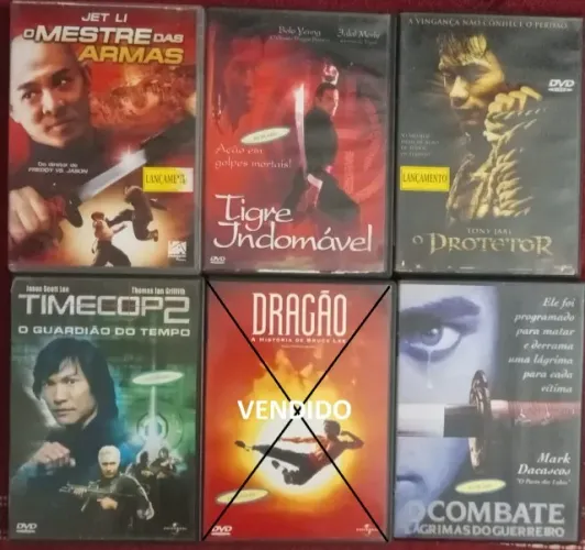 Filmes em DVD - Gênero Luta - em Bom/Ótimo estado de conservação - Leia todo o anuncio