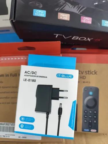 Fonte de energia p tv box Adaptador de Energia AC/DC LE-0180 IT-BLUE