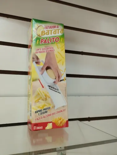 Fatiador de Batata Palito Manual - Corte Rápido, Prático e Seguro!