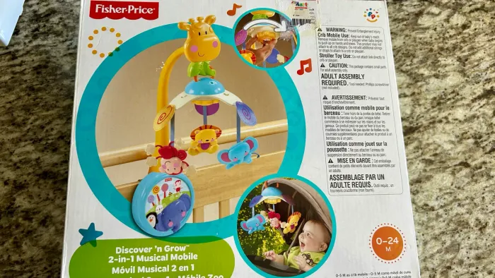 Móbile Berço Bebê Musical E Giratório Fisher Price