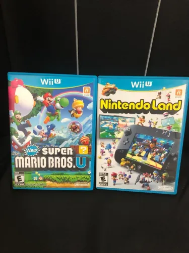 Nintendo Land + Super Mario Bros. U- Jogos de wii u Excelente Estado