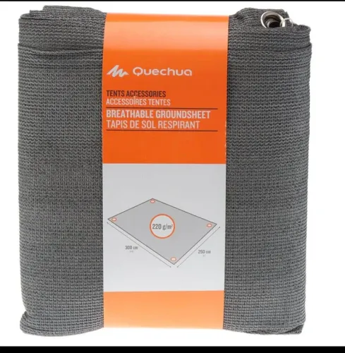 Quechua - Manta permeável para Camping 3x2,5m - Respirável