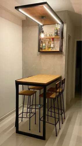 Bancada Industrial p/ Cozinha Americana - Mesa de Jantar 