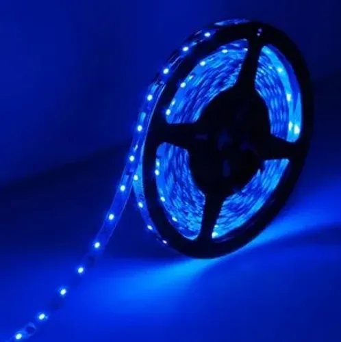 Led 5 Metros a Prova D'água Silicone na Cor Azul, Vermelho, Branco
