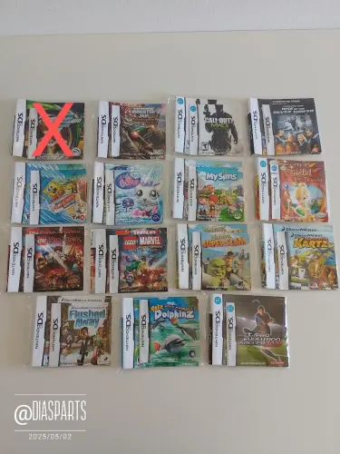 Encarte de Capa + Manual Original - Nintendo Ds<br> Manual (Originais)  Nintendo DS