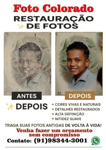 Restauração de Fotos Antigas ou danificadas com Qualidade Profissional