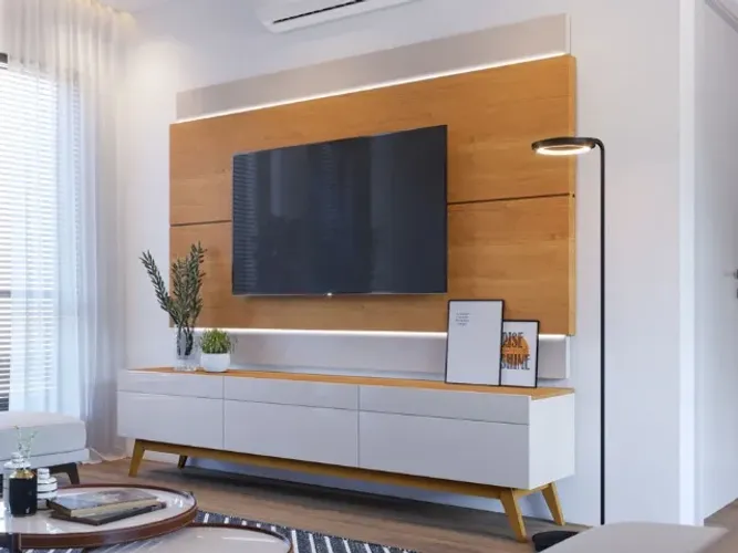 Rack com Painel 1,80 MDF Novo FRETE MONTAGEM E INSTALAÇÃO GRÁTIS