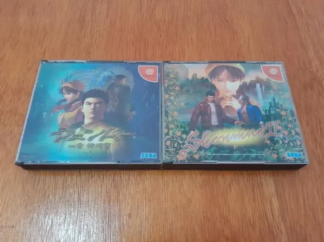 Jogos originais para Dreamcast Shenmue 1 e 2