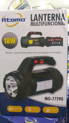 Lanterna Multifuncional 18W com ferramentas 