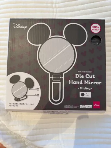 Espelho de mão Mickey Die Cut - Cinza - Daizo