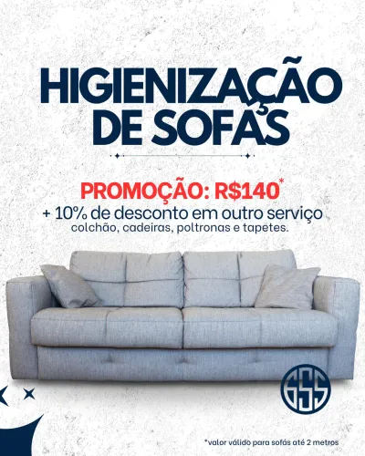 Limpeza de sofá 