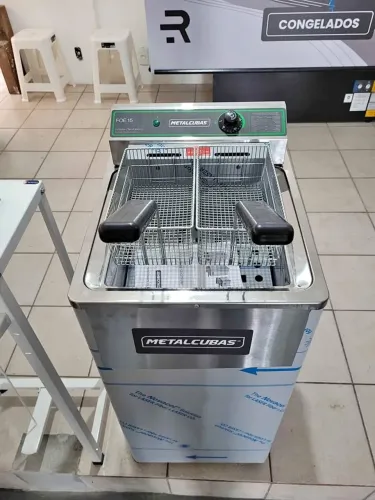 Fritadeira Industrial elétrica 15L Metalcubas - Marcos