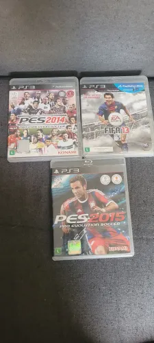 3 Jogos PS3 - PES 2014, FIFA 13 e PES 2015