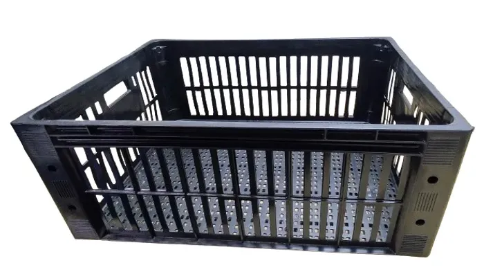 Caixa plastica vazada 117lts cor preta R$89,90