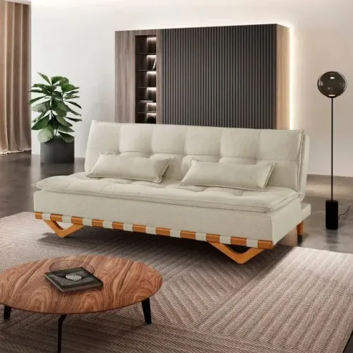 Sofá Cama Capri Bege