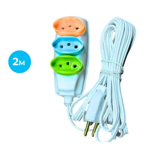 Extensão Eletrica Tripla 2 Metros