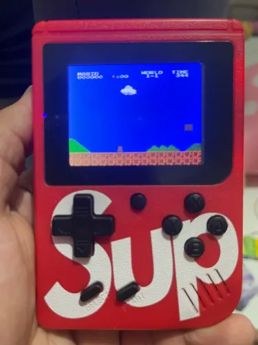 MiniGame Portátil 400 Jogos Retrô Novo AZUL/VERMELHO/PRETO