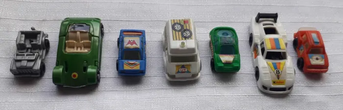Lote 7 Carrinhos Kinder Ovo Anos 90 (usado)
