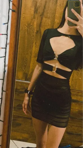 Vestido com tule