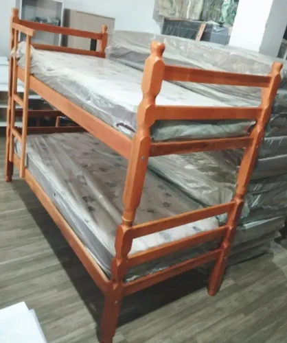 NOVOS Colchões Solteiro | Beliche de Madeira Maciça Torneado