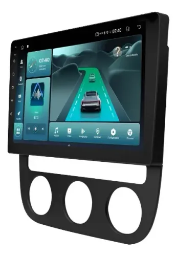 Central Multimídia Android 9 Pol. Carplay/ A. Auto Jetta 2006 A 2008