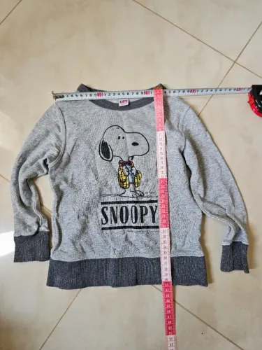 Camiseta manga longa Snoopy para meninos de 6 anos