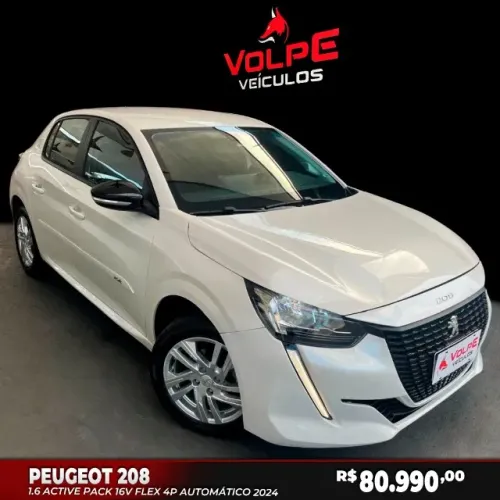 Peugeot 208 Active 1.6 Flex 16V 5P AUT 2024