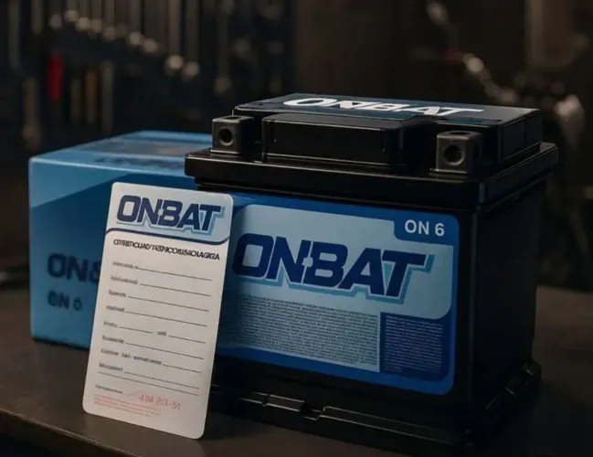 Bateria Onbat 6ah para Moto R$ 115.00 no PIX à base de troca - Preço no Balcão 