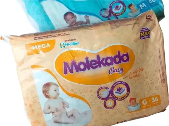 Fralda Infantil Molekada Baby - Mega