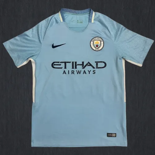 Camisa Manchester City titular Nike 17/18 #33 G. Jesus - Tamanho P