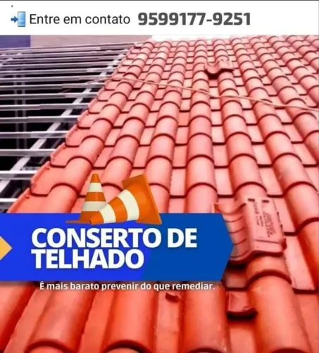 CONSERTO E IMPERMEABILIZAÇÃO DE TELHADO