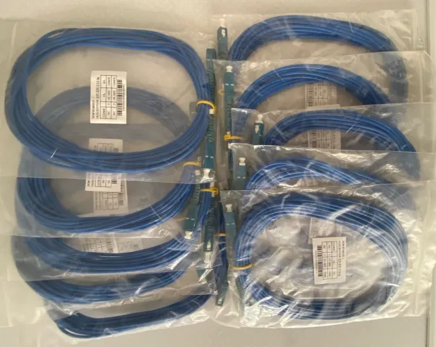 Cordão Óptico Simplex Fibra Óptica Monomodo Sc-upc Sc/upc 5m ( Lote 10 unidades )