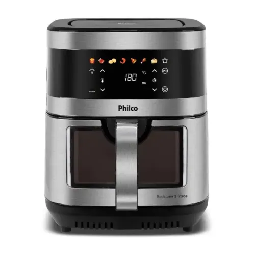 Air Fryer Philco 9L Visor Glass Painel Digital PAF90C